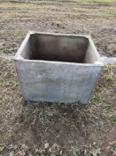 Rivetted tank, 3ft x 2ft 6", 2ft 2" deep,