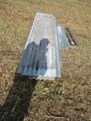 Approx 12 x Sheets of galvanised iron sheeting,