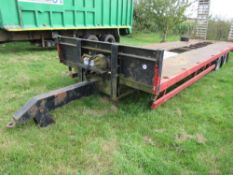 31ft Flat trailer with loading ramp and 24v winch