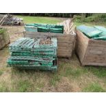 2 x Wooden crates of plastic floors and 1 extra heap