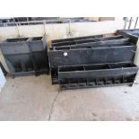 8 x Assorted pig feeders