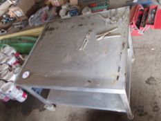 Stainless steel table,