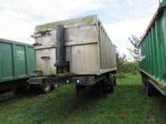 Artic 18T rear steer bulk trailer as found