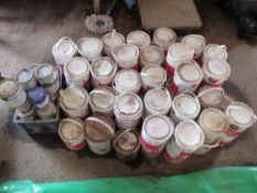 Quantity of assorted paint tins