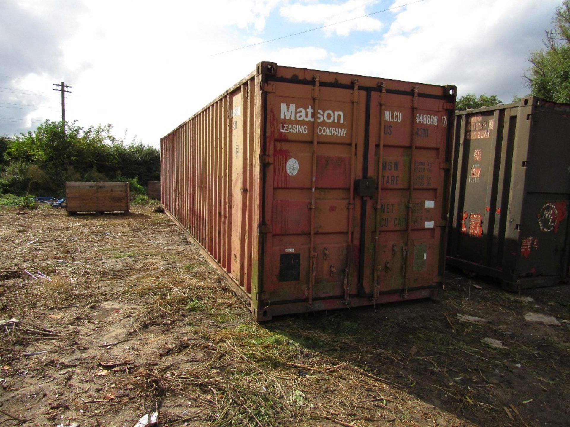 Steel container, 13.2m x 2.