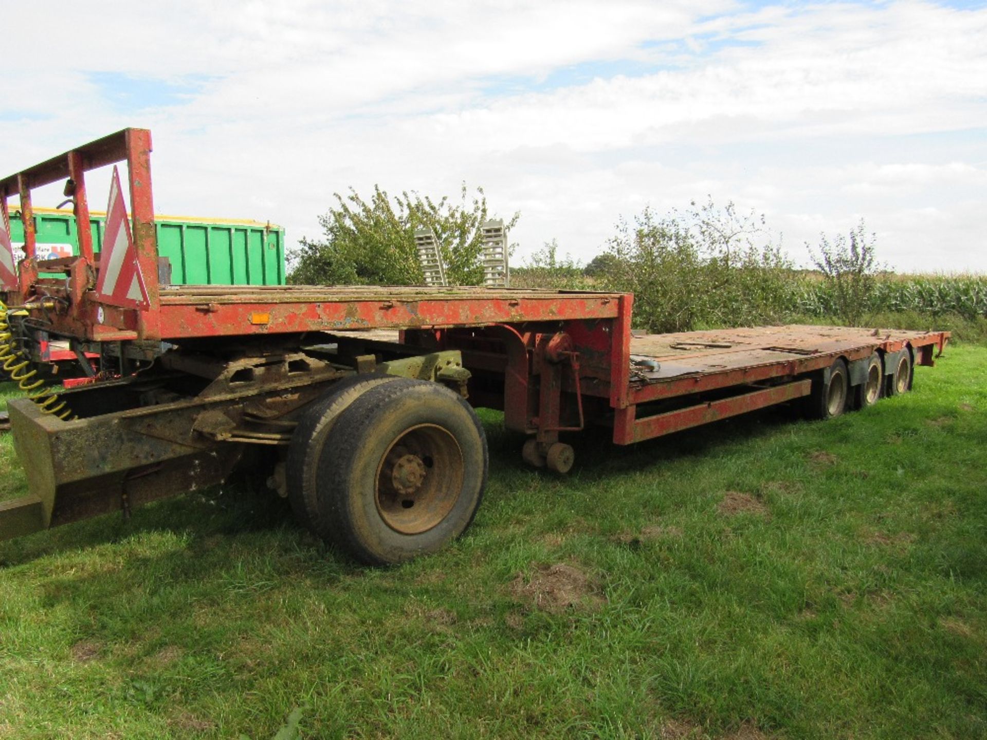 40ft Step frame trailer with 5th wheel bogie, - Image 2 of 3