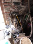 Quantity of drainage rods and hand tools
