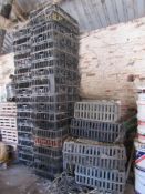 26 x Plastic poultry crates of which 23 x Large 32'' x 22'' and 3 x Small 28'' x 22''