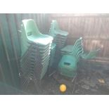 Quantity of stacking chairs approx 40