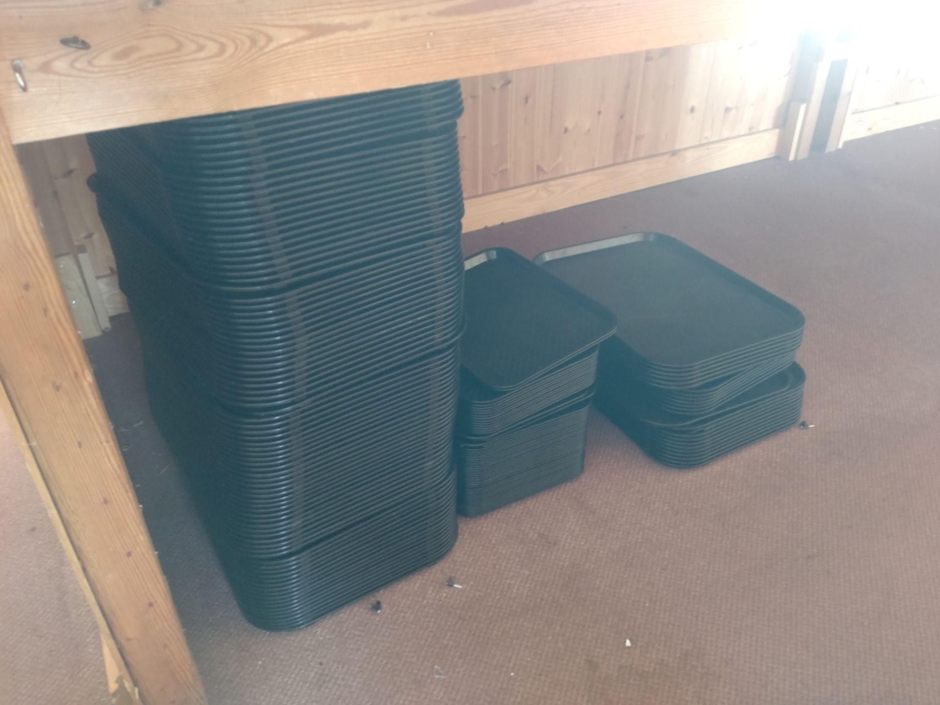 Quantity of plastic trays