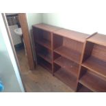 Pair of shelf units 60cm x 106cm 28cm