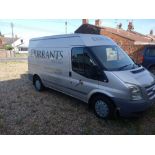 Ford Transit Van Trend 125T 280 AV61 XDJ, 93,298 miles. Note some cosmetic external damage.