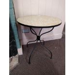 Round table, 66cm diameter,