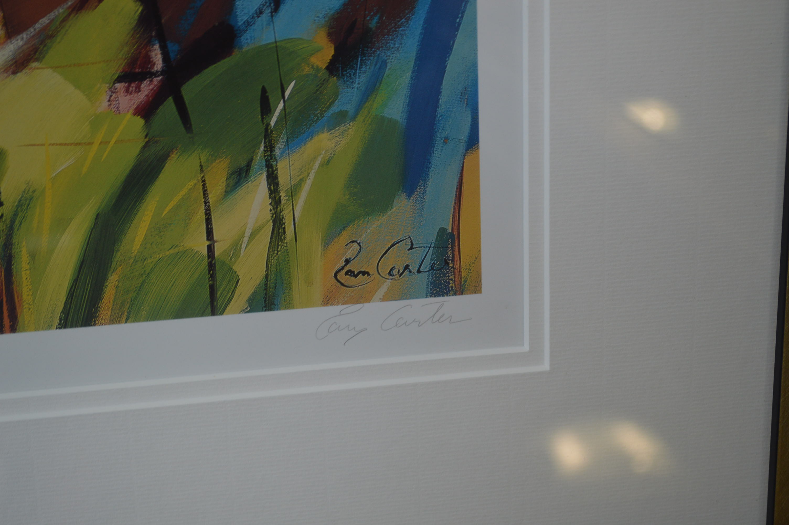 Signed Framed Print by Pam Carter - Image 2 of 2