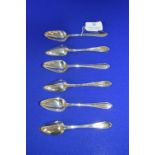 Set of Six Hallmarked Sterling Silver Teaspoon ~168g total, Sheffield 1934