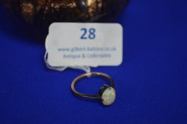 9k Gold Ring with Opal Size: N