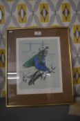Signed Horse Racing Print