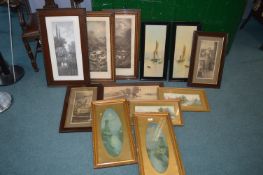 Twelve Edwardian Framed Pictures and Prints
