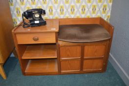 1960's Nathan Teak Telephone Seat