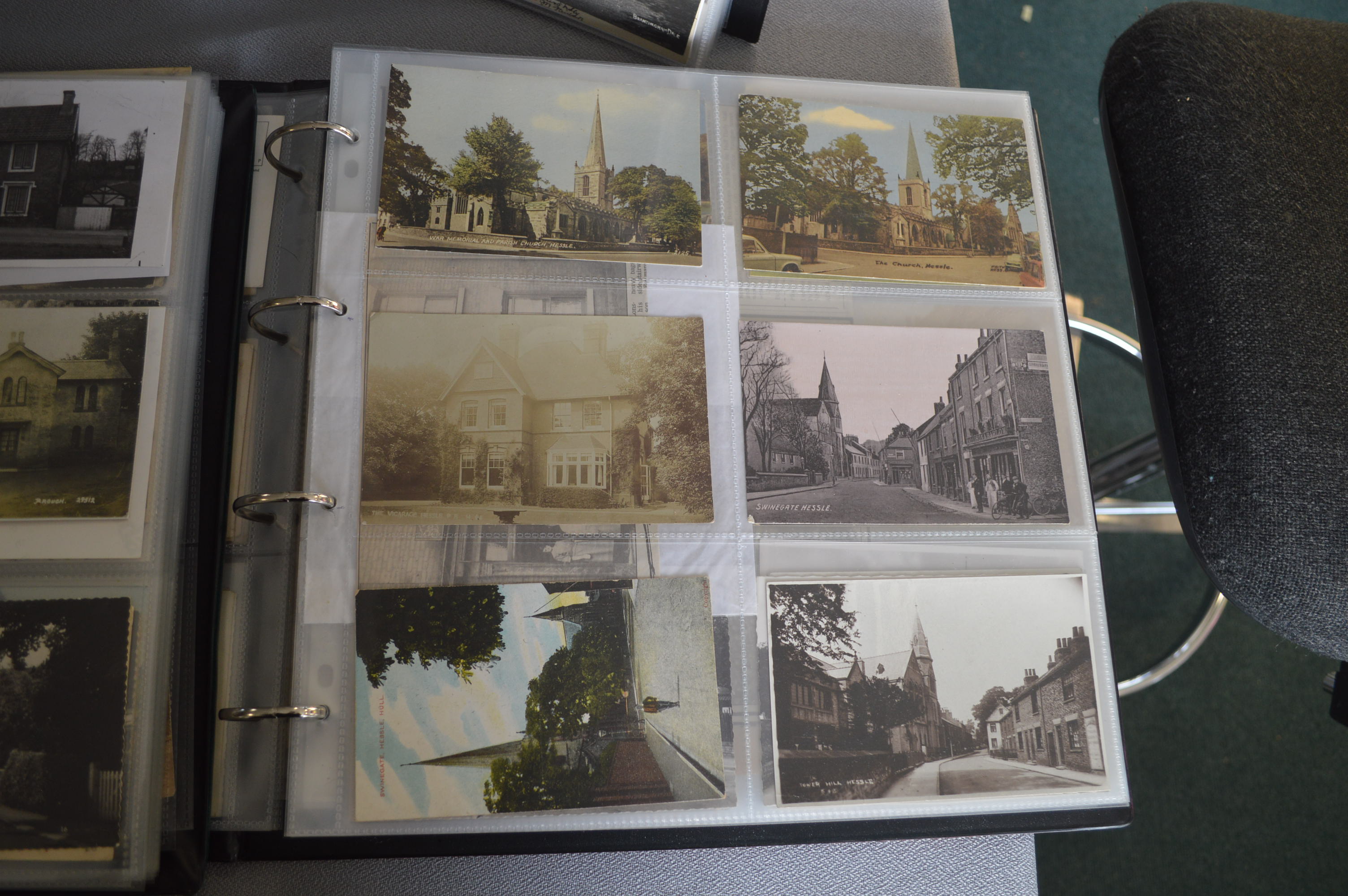 Three Postcard Albums Containing Cards of Hessle and East Yorkshire Villages - Image 2 of 3