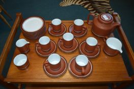 Hornsea Pottery Sienna Pattern Tea Set 26pcs