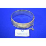 Hallmarked Sterling Silver Bangle ~25g, Birmingham 1966