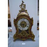 Large Continental Decorative Mantel Clock