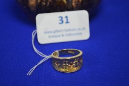 18k Gold Ring Size: N