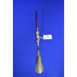 Hallmarked Sterling Silver Shoe Horn/Button Hook, Birmingham 1938