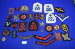 Military Embroidered Badges etc.