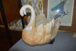 Large Pottery Swan