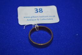 9k Gold Wedding Band Size: Q