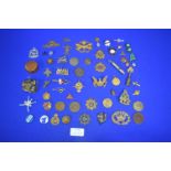 Assorted Military Cap Badges, plus Medallions, Coinage, Whistles, etc.