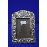 Unmarked Continental Silver Photo Frame