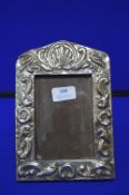 Unmarked Continental Silver Photo Frame