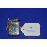 Hallmarked Sterling Silver Vesta Case - Birmingham 1911