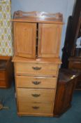 Modified Satinwood Chest with Cabinet Top