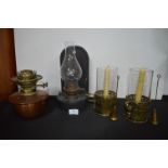 Oil Lamps and Candle Holders