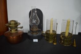 Oil Lamps and Candle Holders