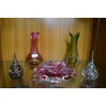 Murano Glass Vases etc.