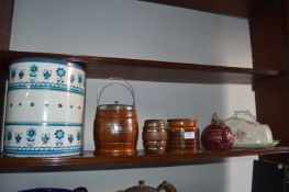 Biscuit Barrels, Canisters, Hornsea Pottery Coffee