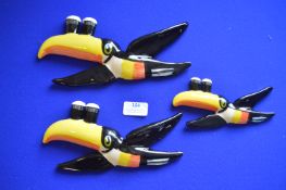 Set of Three Reproduction Carlton Guinness Advertising Toucans