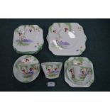 1930's Osbourne China Part Tea Set 20+pcs