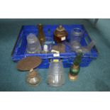 Oil Lamps, Shades, and Chimneys, etc.