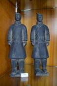 Two Chinese Terracotta Warriors