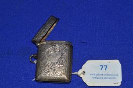 1918 Hallmarked Sterling Silver Vesta Case