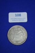 French 1906 Indochina 28g Silver Piastre De Commerce