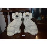 Pair of Staffordshire Flatback Dogs