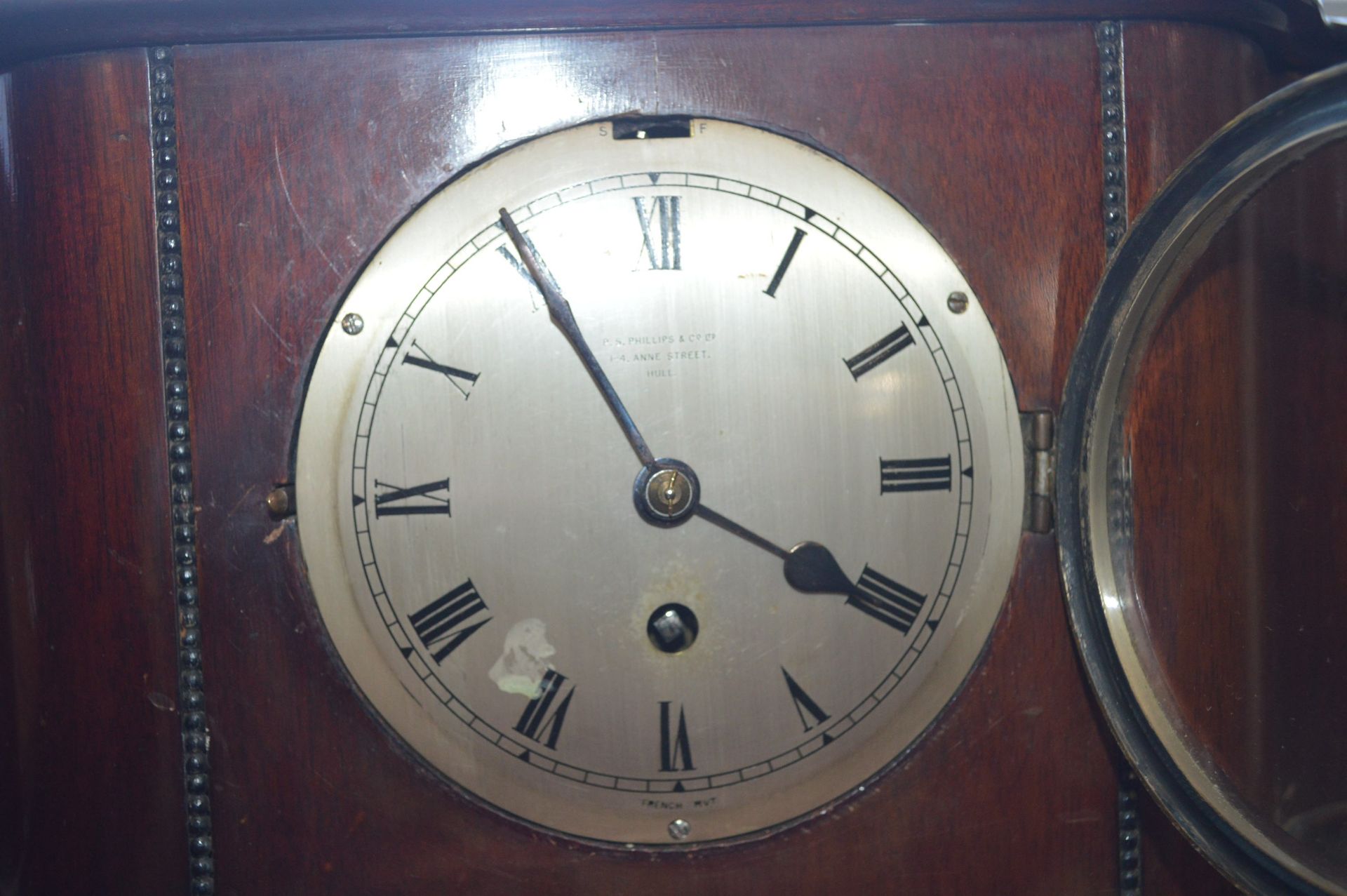 1930's Philip & Co of Hull Mantel Clock plus a Coat Rack - Image 2 of 3