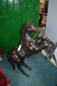 Leather Figure of a Horse - Height: 80cm